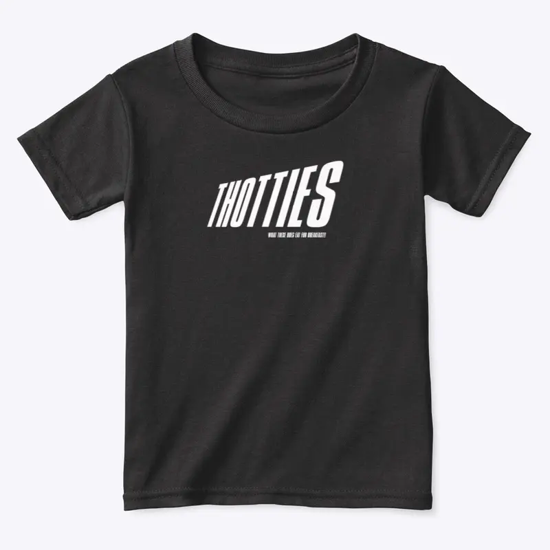 THOTTIES SHIRT (WHITE LETTERING)