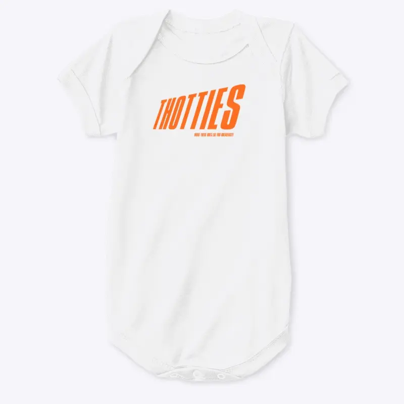 THOTTIES SHIRT (ORANGE LETTERING)